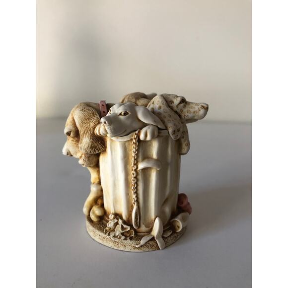 Harmony Kingdom Nic Nac Paddy Whack 4 Dogs in Dust Bin UKMade BoxFigurine NO BOX - Picture 12 of 12